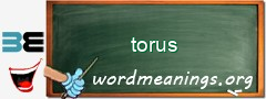 WordMeaning blackboard for torus